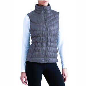 Athleta Downalicious Deluxe Goose Down Puffer, Gray 17" pit-to-pit,‎ 24" length